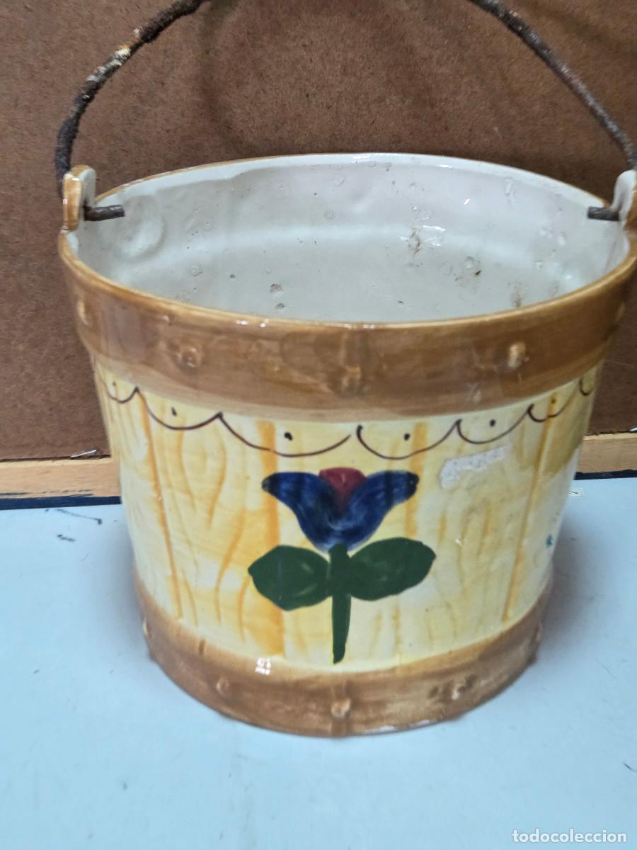 Vintage: cubo de ceramica vintage - Foto 1