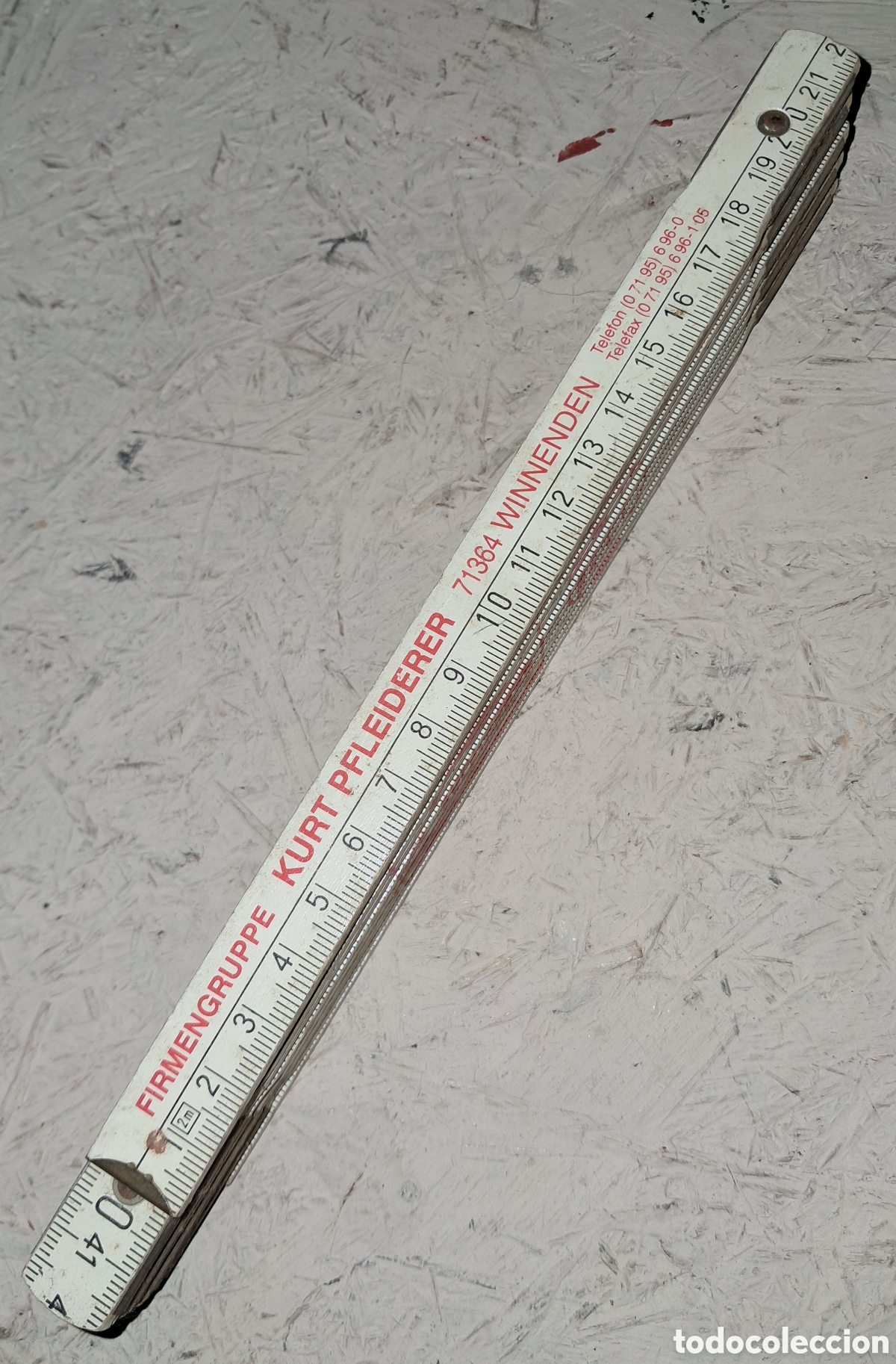 Vintage: metro plegable de carpintero de la marca Kurt Pfleiderer. - Foto 4