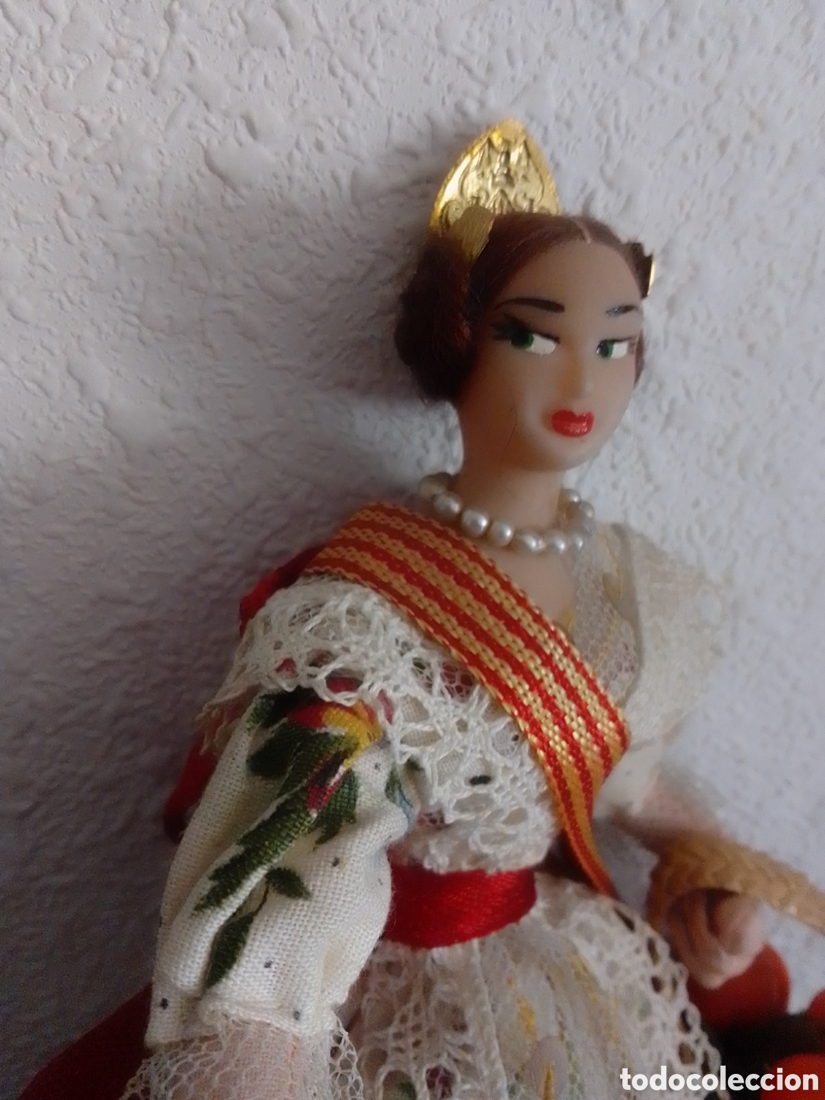 Vintage: Mu&ntilde;eca fallera artesanal - Foto 2