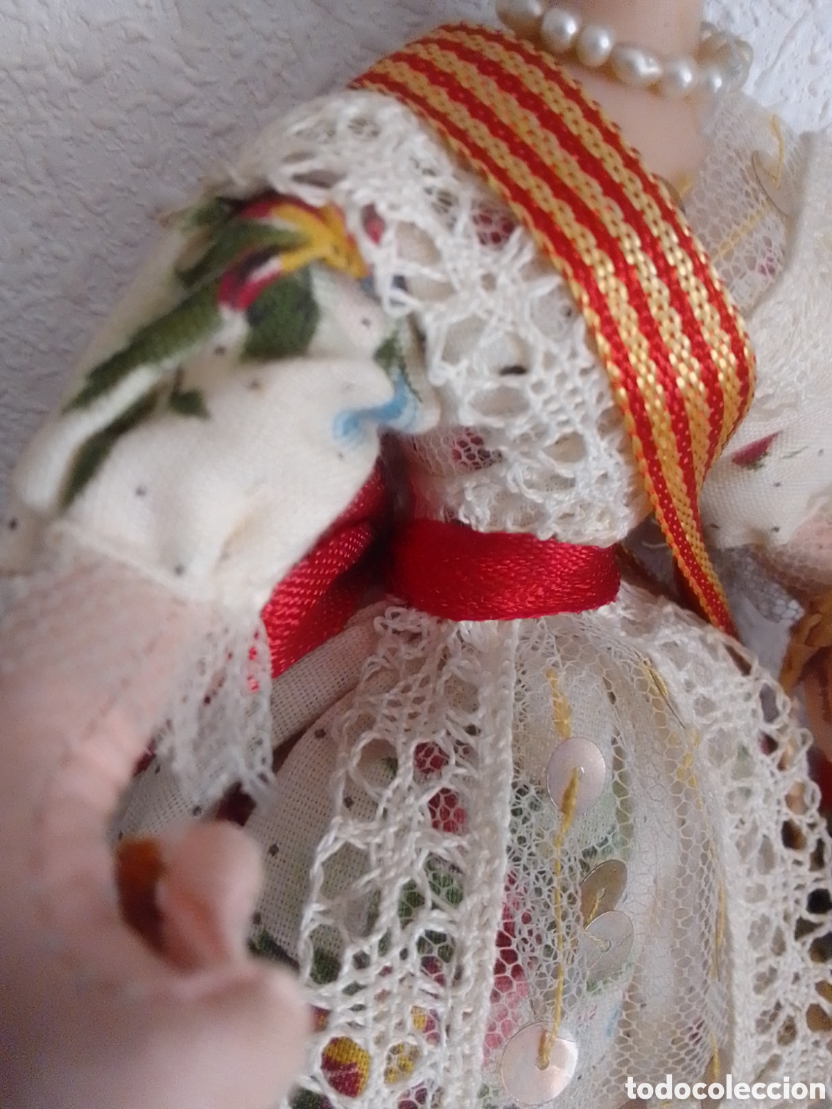 Vintage: Mu&ntilde;eca fallera artesanal - Foto 3