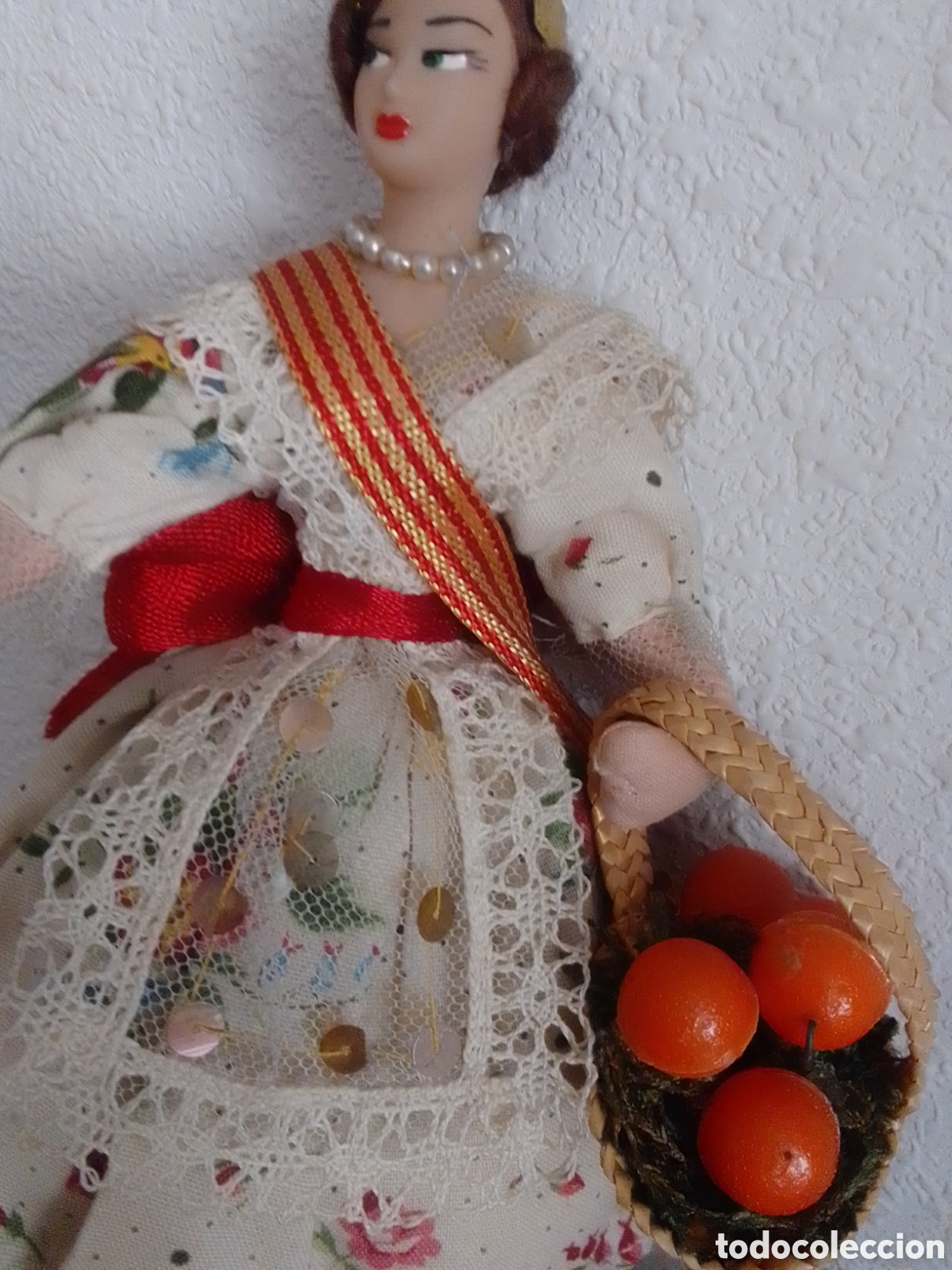 Vintage: Mu&ntilde;eca fallera artesanal - Foto 4