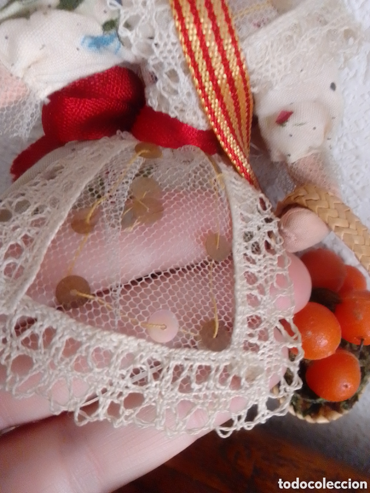 Vintage: Mu&ntilde;eca fallera artesanal - Foto 6