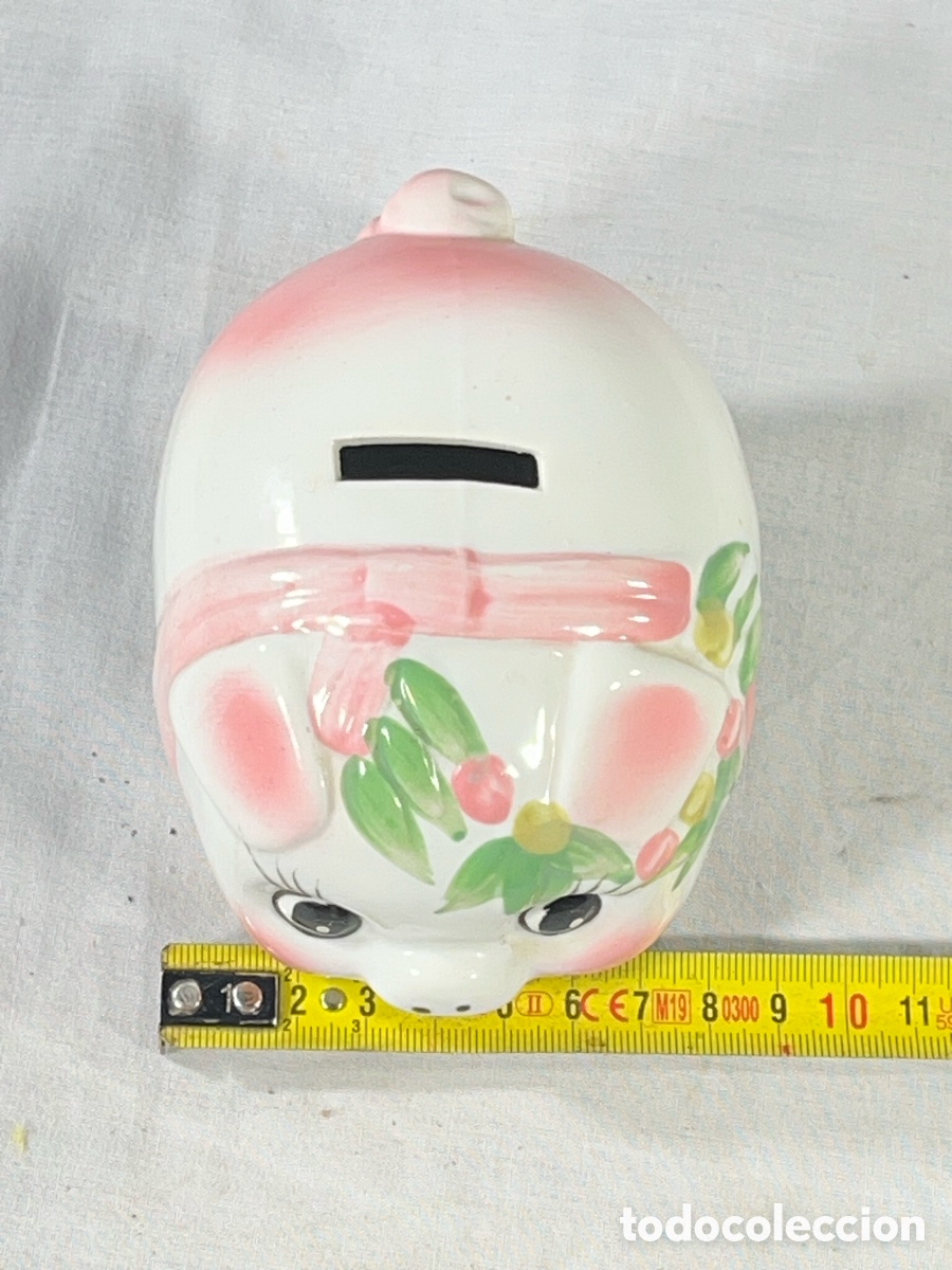 Vintage: Hucha de Cer&aacute;mica Pintada (Cerdito) - Foto 6