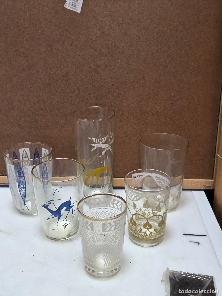 Vintage: 6 vasos de cristal vintage - Foto 1