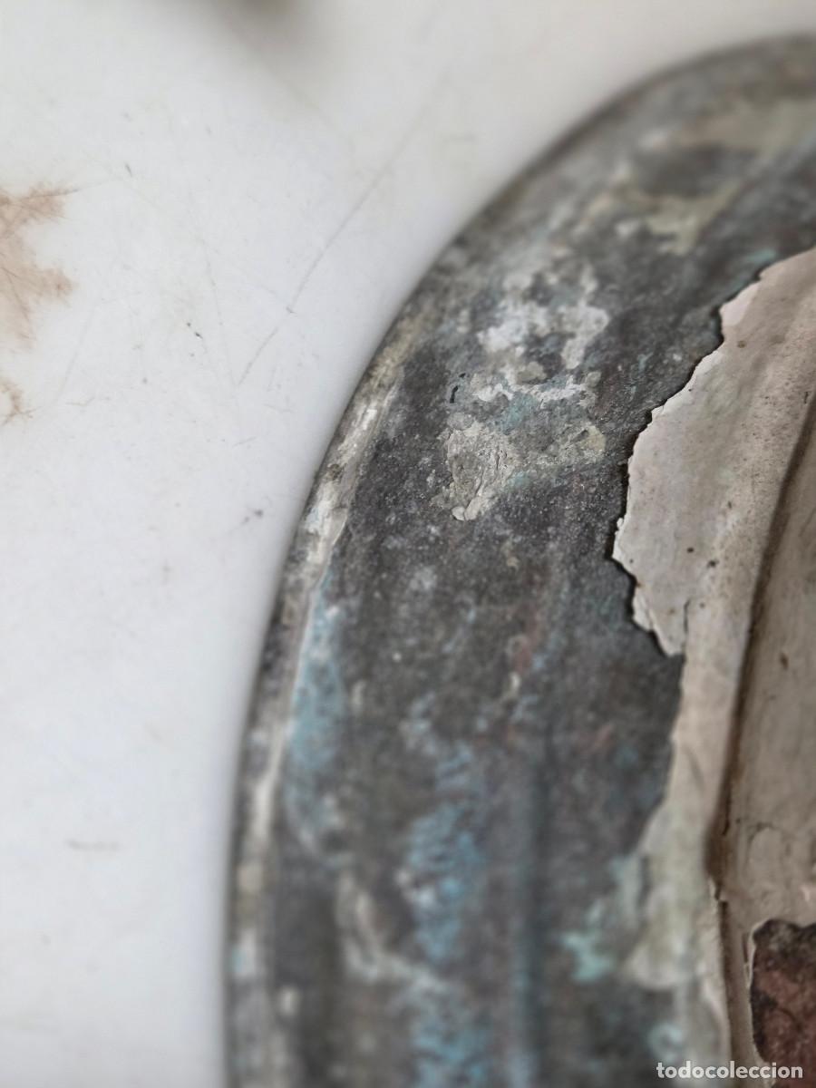 Vintage: paraguero de cobre pintado en blanco - Foto 3