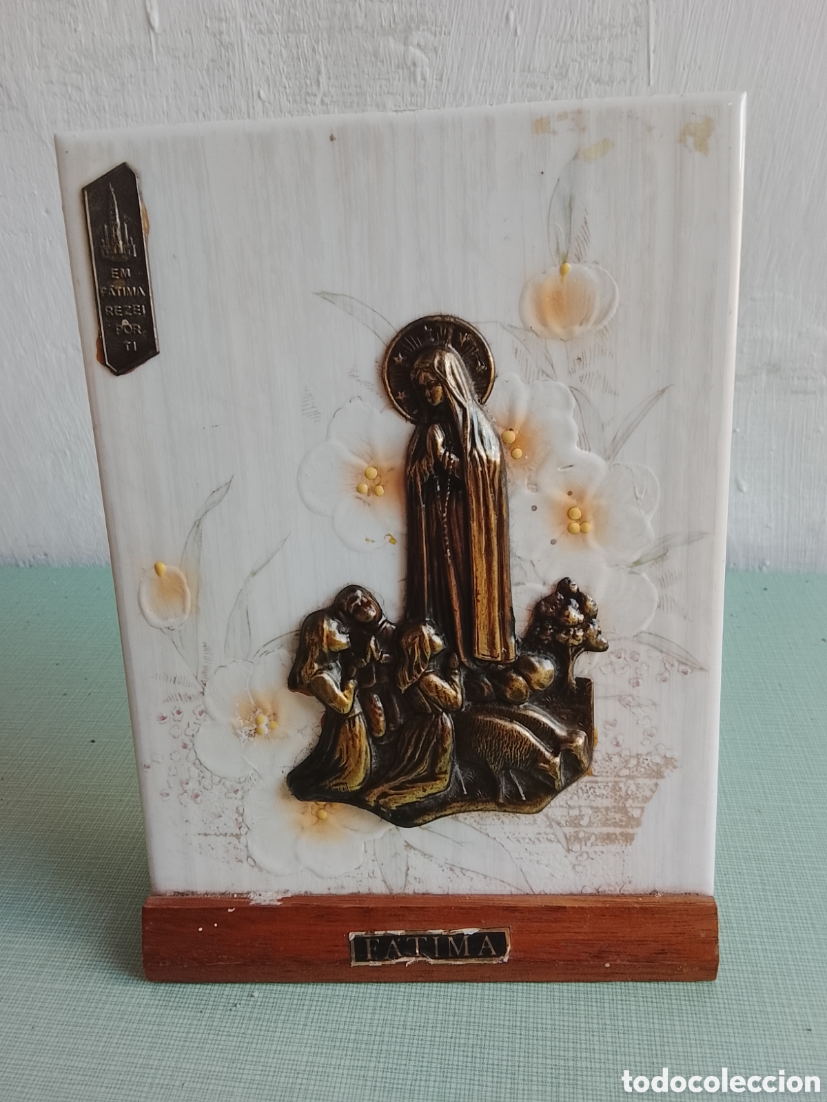Vintage: Recuerdos de la Virgen de F&aacute;tima. - Foto 3