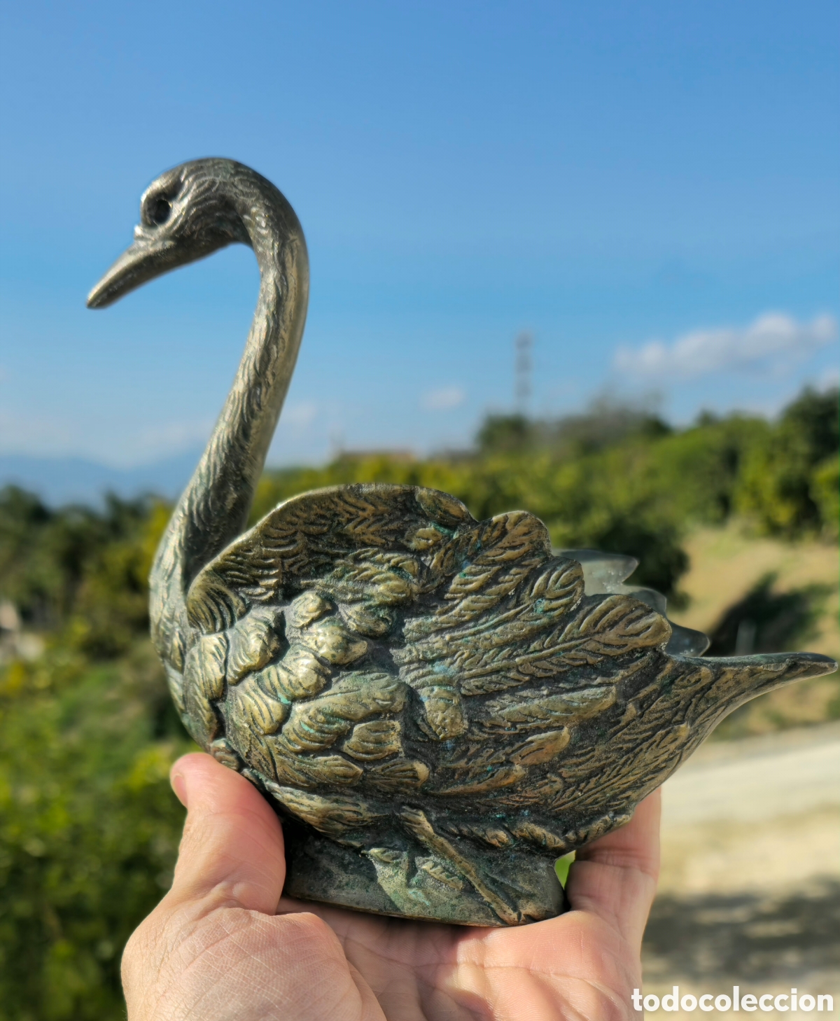 Vintage: Cisne bronce vintage - Foto 7