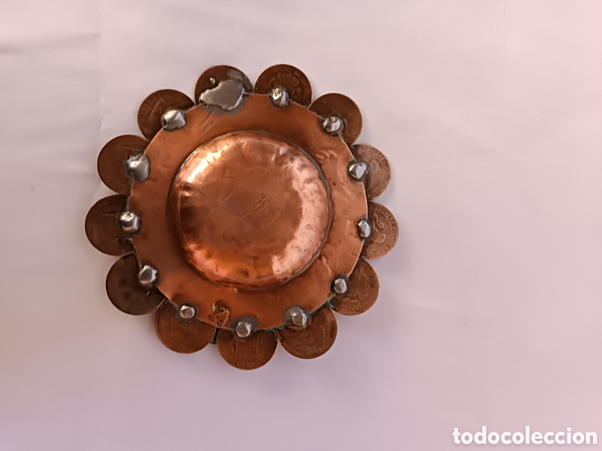 Vintage: Cenicero de monedas de cobre - Foto 11