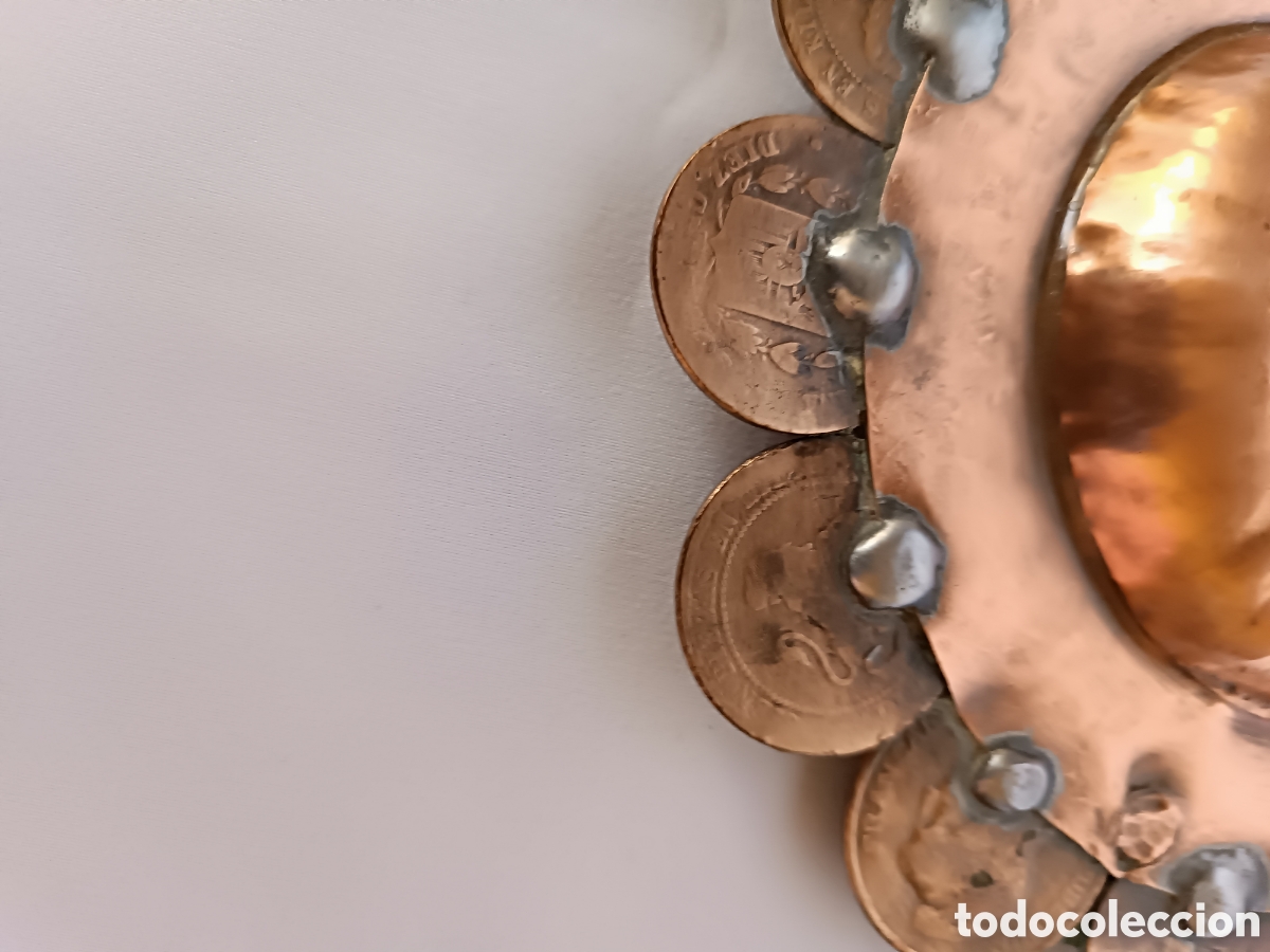 Vintage: Cenicero de monedas de cobre - Foto 13