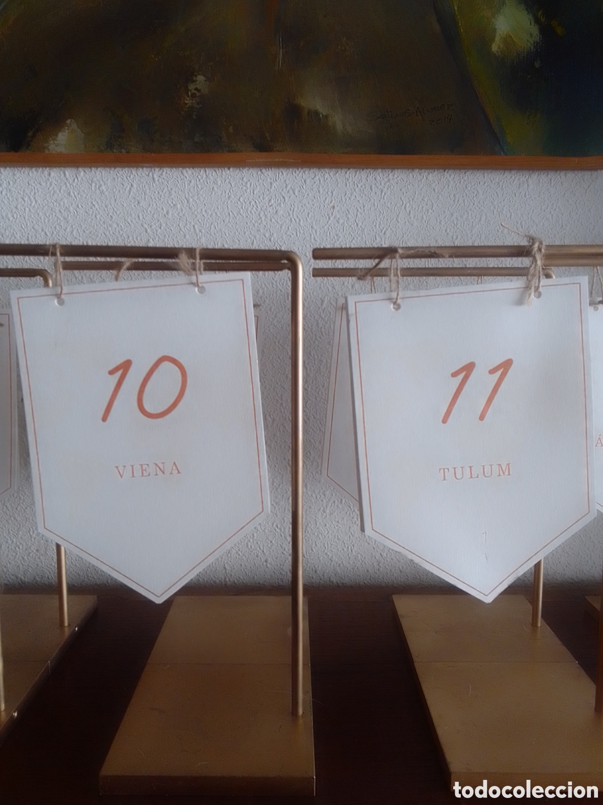 Vintage: Numeradores de mesa devorativos - Foto 4
