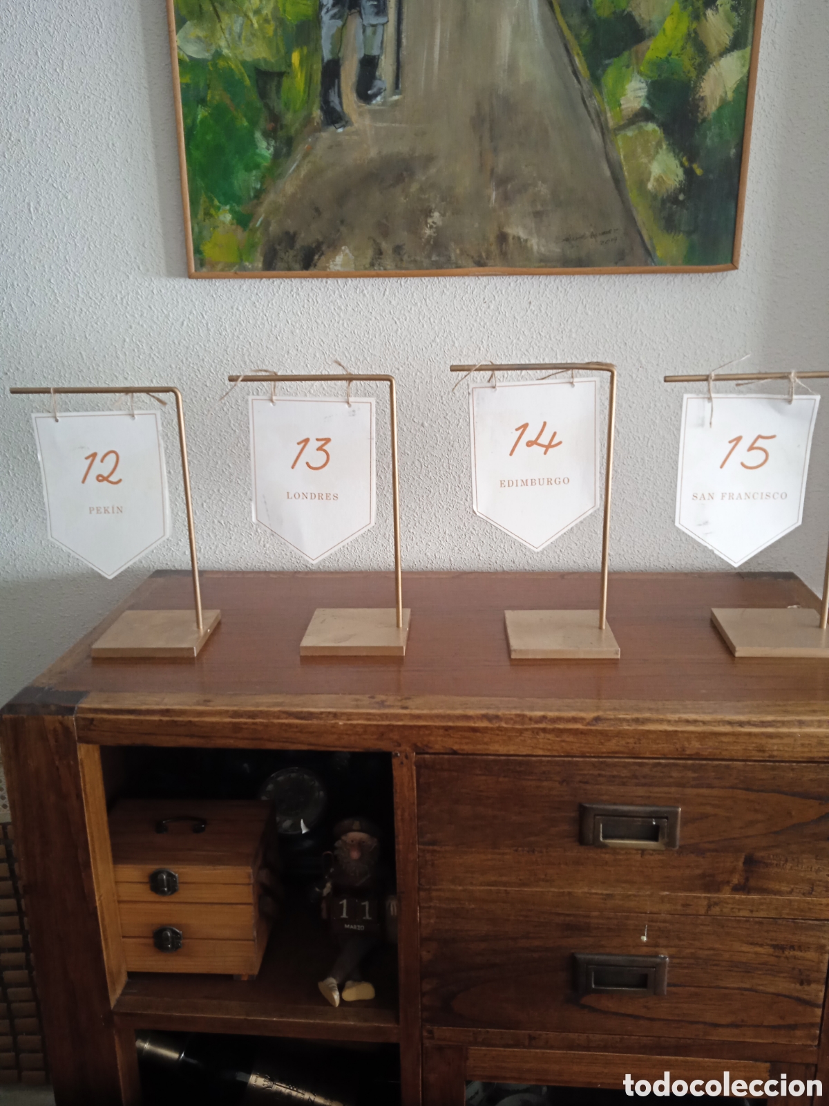 Vintage: Numeradores de mesa devorativos - Foto 1