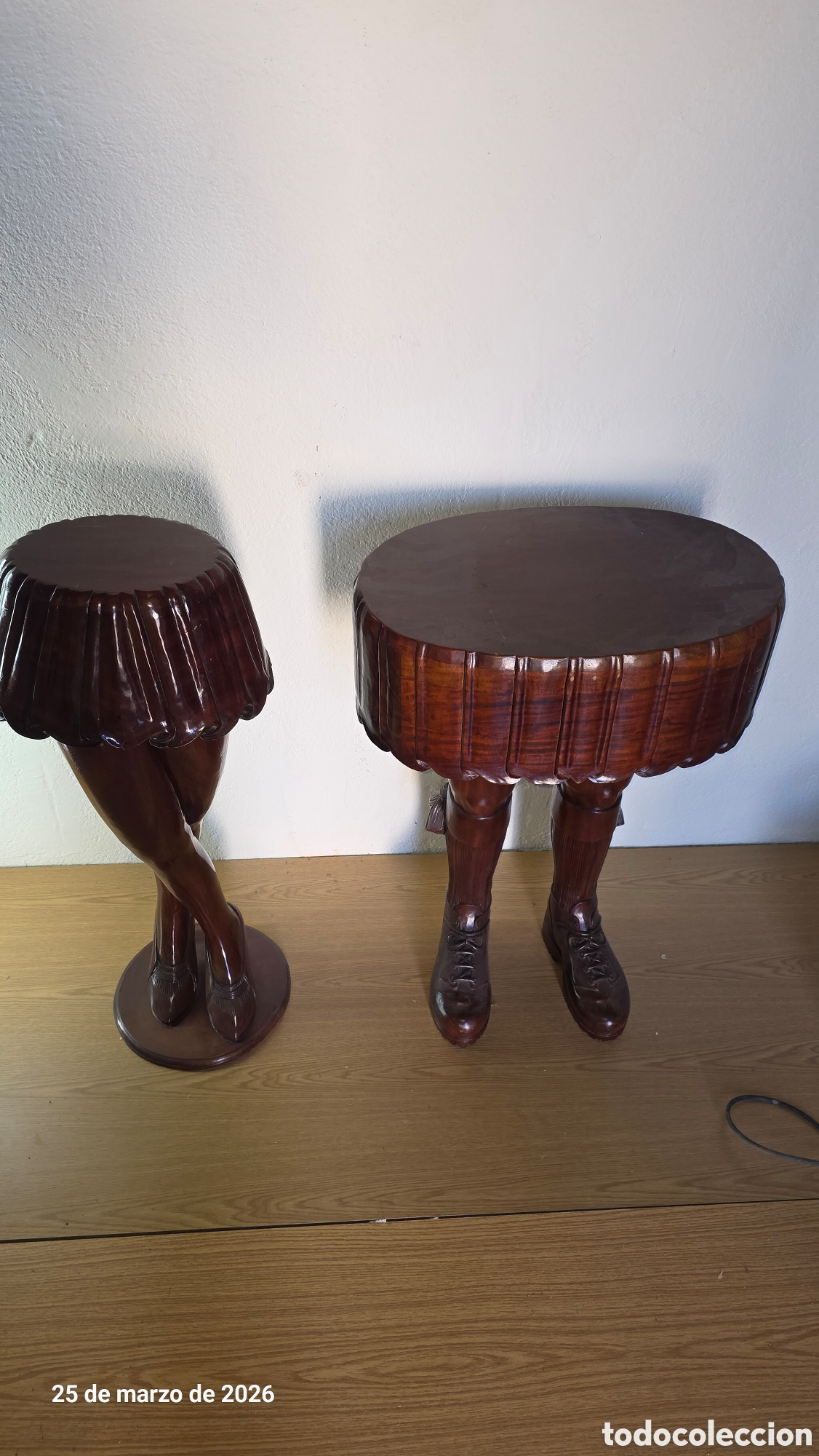 Vintage: Pedestal mesitas piernas - Foto 5