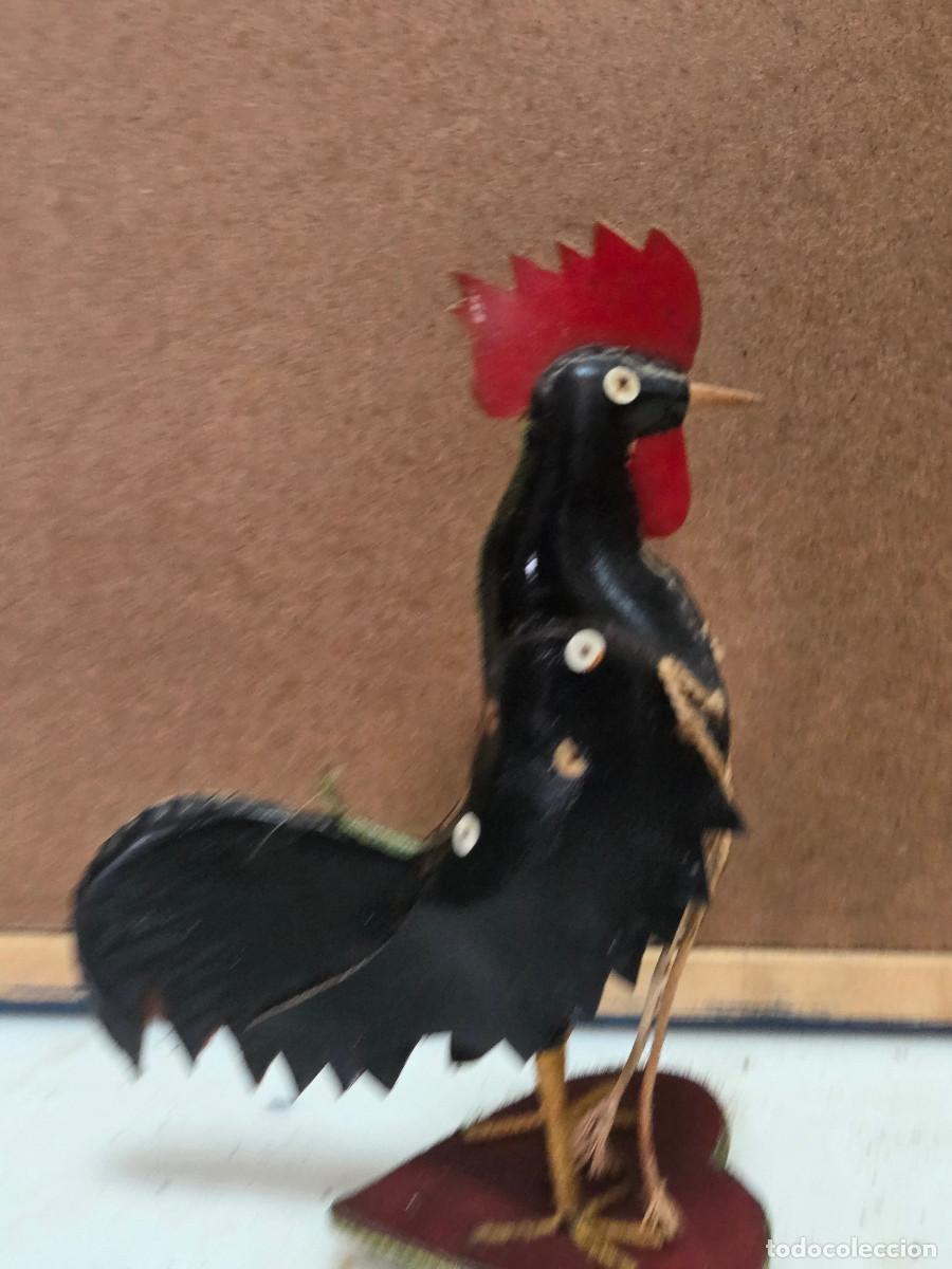 Vintage: gallo antiguo en acrilico - Foto 1
