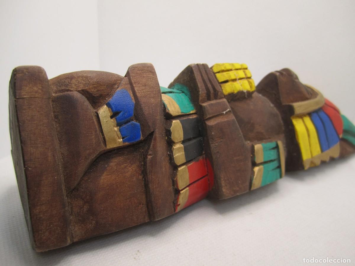 Vintage: figura madera azteca vintage - Foto 3