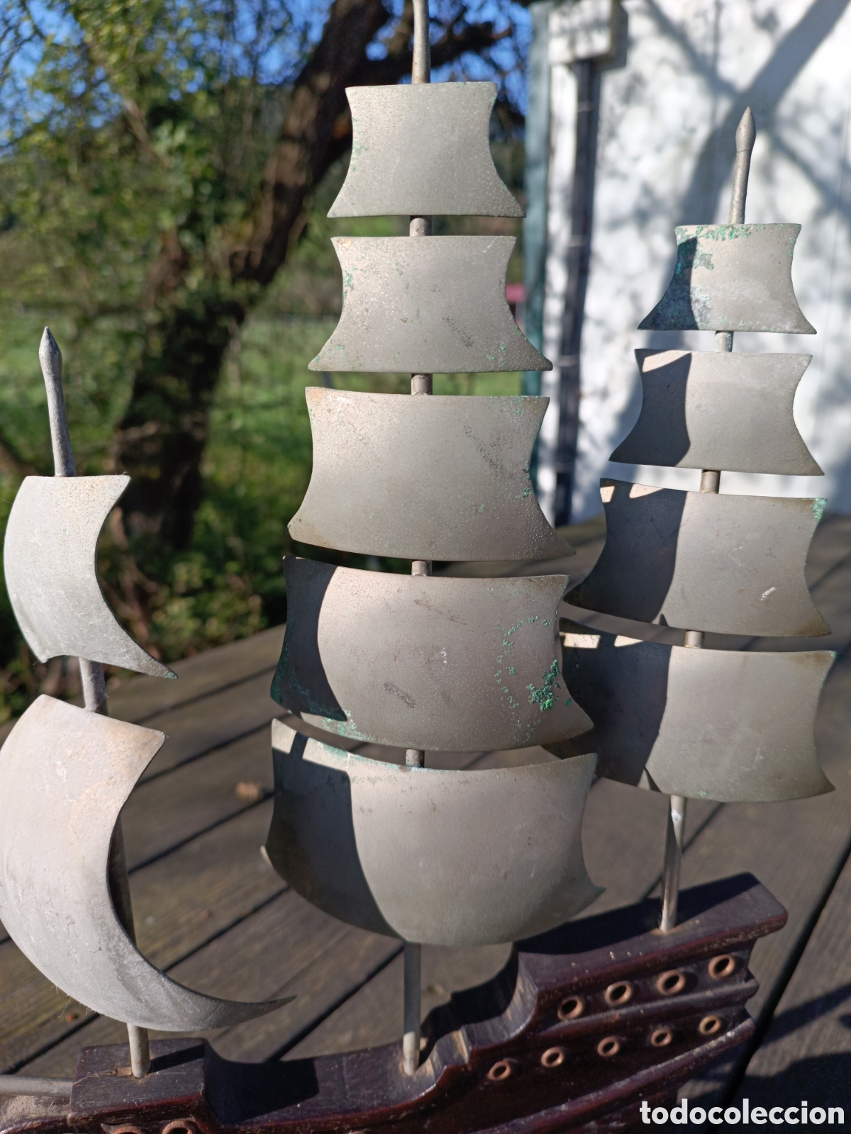 Vintage: PARA RESTAURAR BARCO EN MADERA Y LAT&Oacute;N. - Foto 3