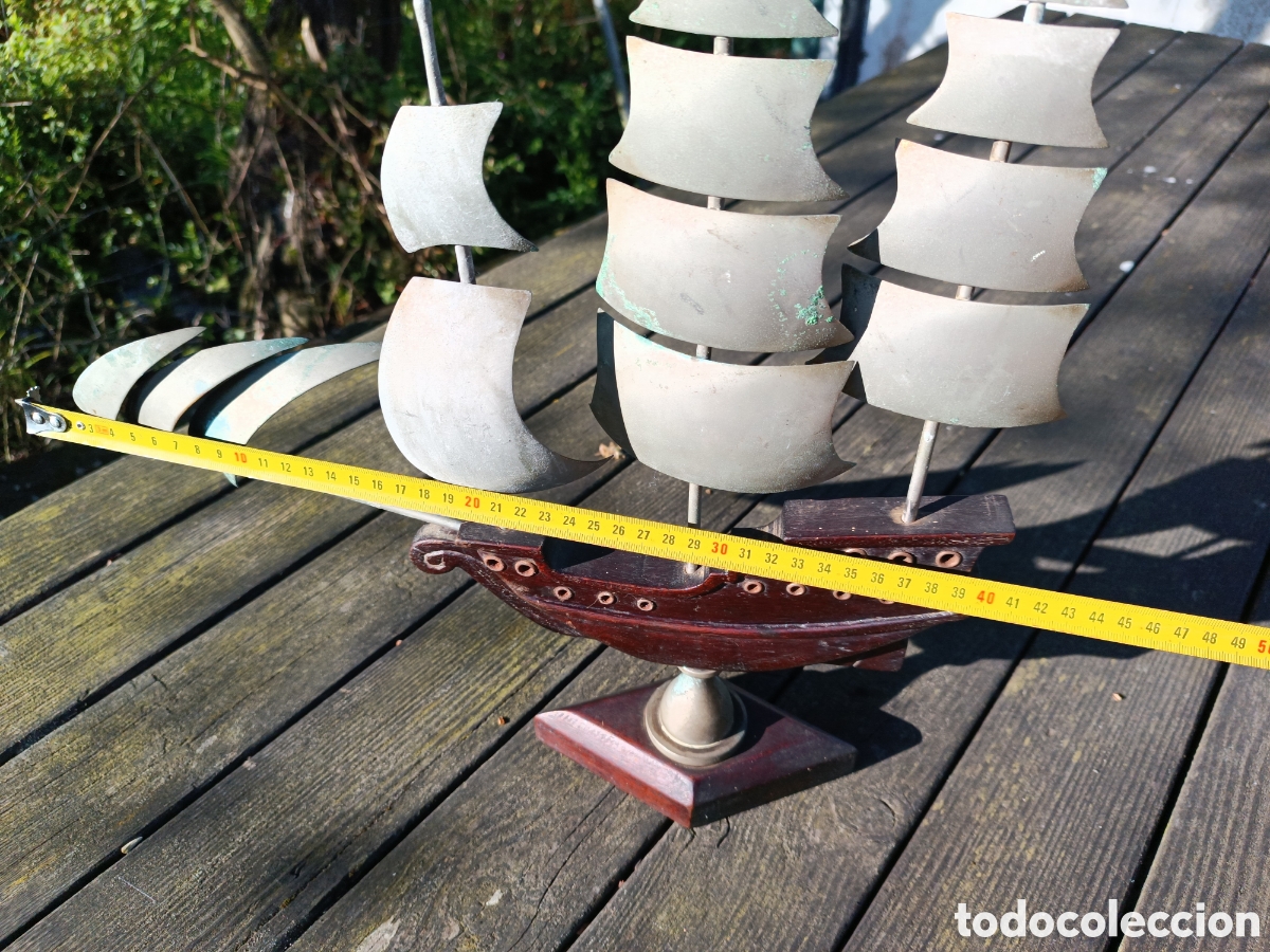 Vintage: PARA RESTAURAR BARCO EN MADERA Y LAT&Oacute;N. - Foto 5