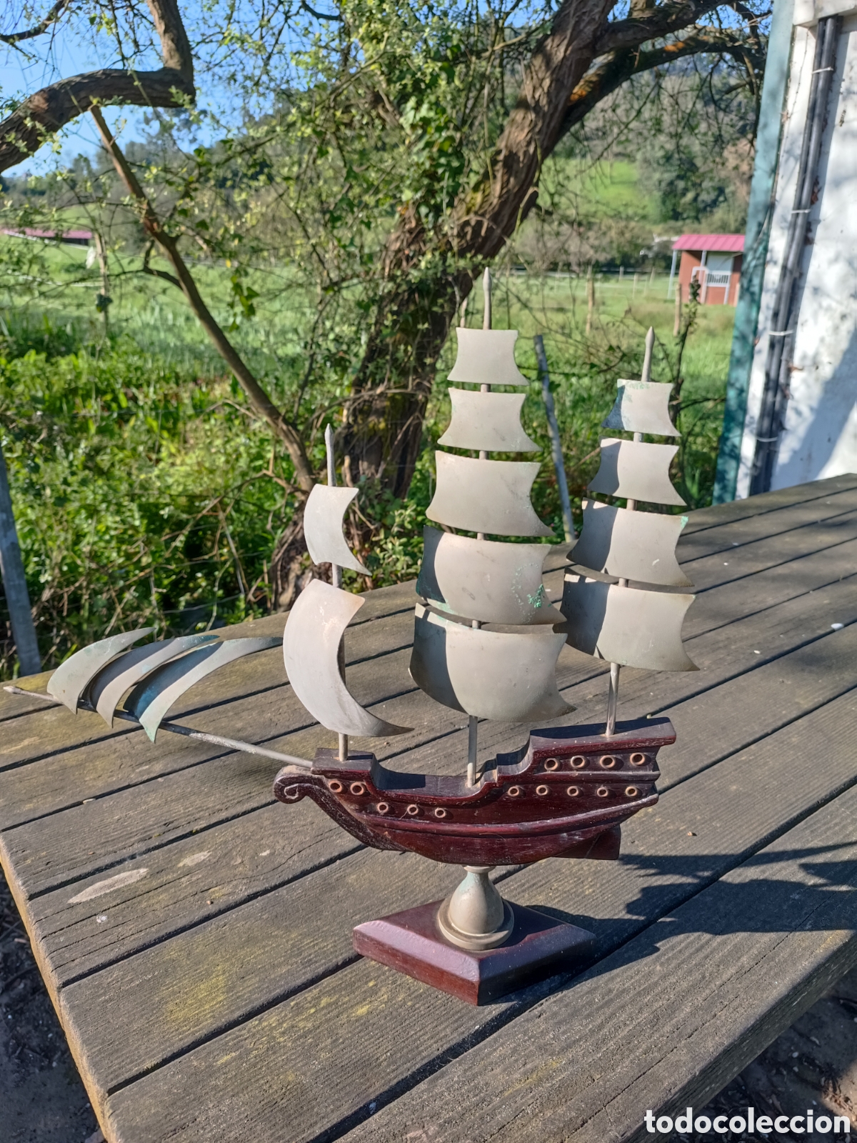 Vintage: PARA RESTAURAR BARCO EN MADERA Y LAT&Oacute;N. - Foto 1