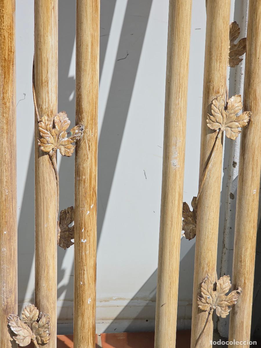 Vintage: 2 columnas de hierros con flores - Foto 3