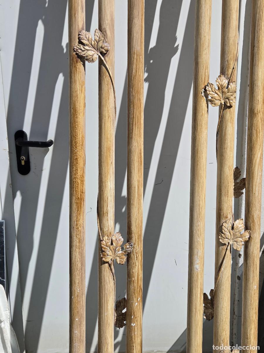 Vintage: 2 columnas de hierros con flores - Foto 4