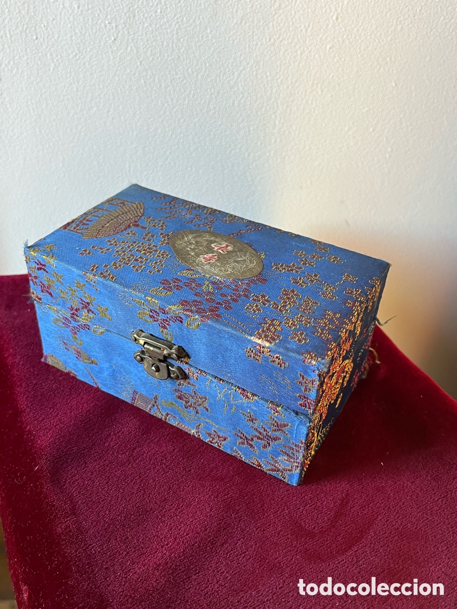 Vintage: BOLAS DE BAODING, LA SUPERFICIE CLOISONN&Eacute; EN AZUL - Foto 3