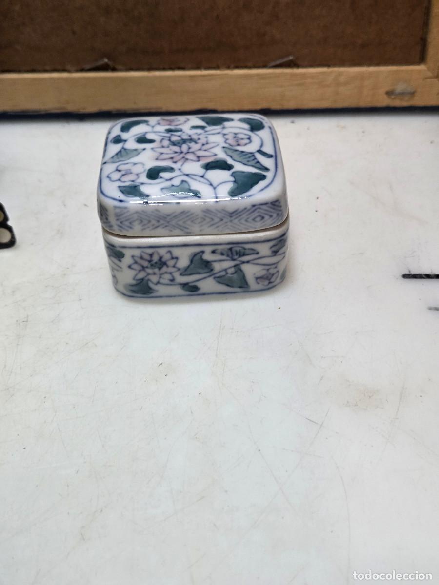 Vintage: caja de porcelana oriental - Foto 1