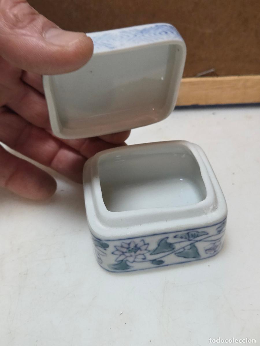 Vintage: caja de porcelana oriental - Foto 3