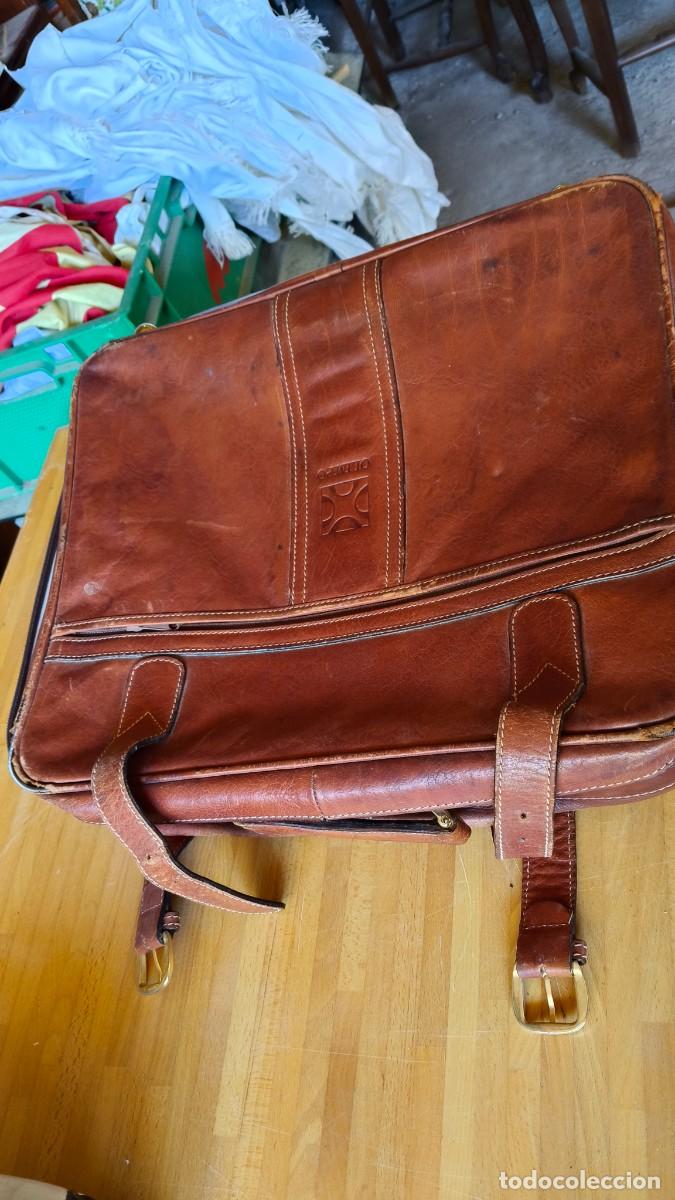 Vintage: Valise Vintage cuir 1968 - Foto 3