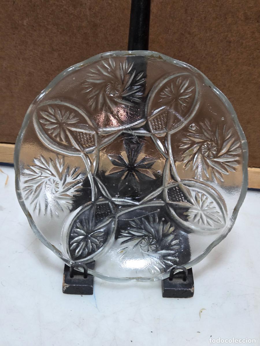 Vintage: plato de cristal vintage - Foto 1