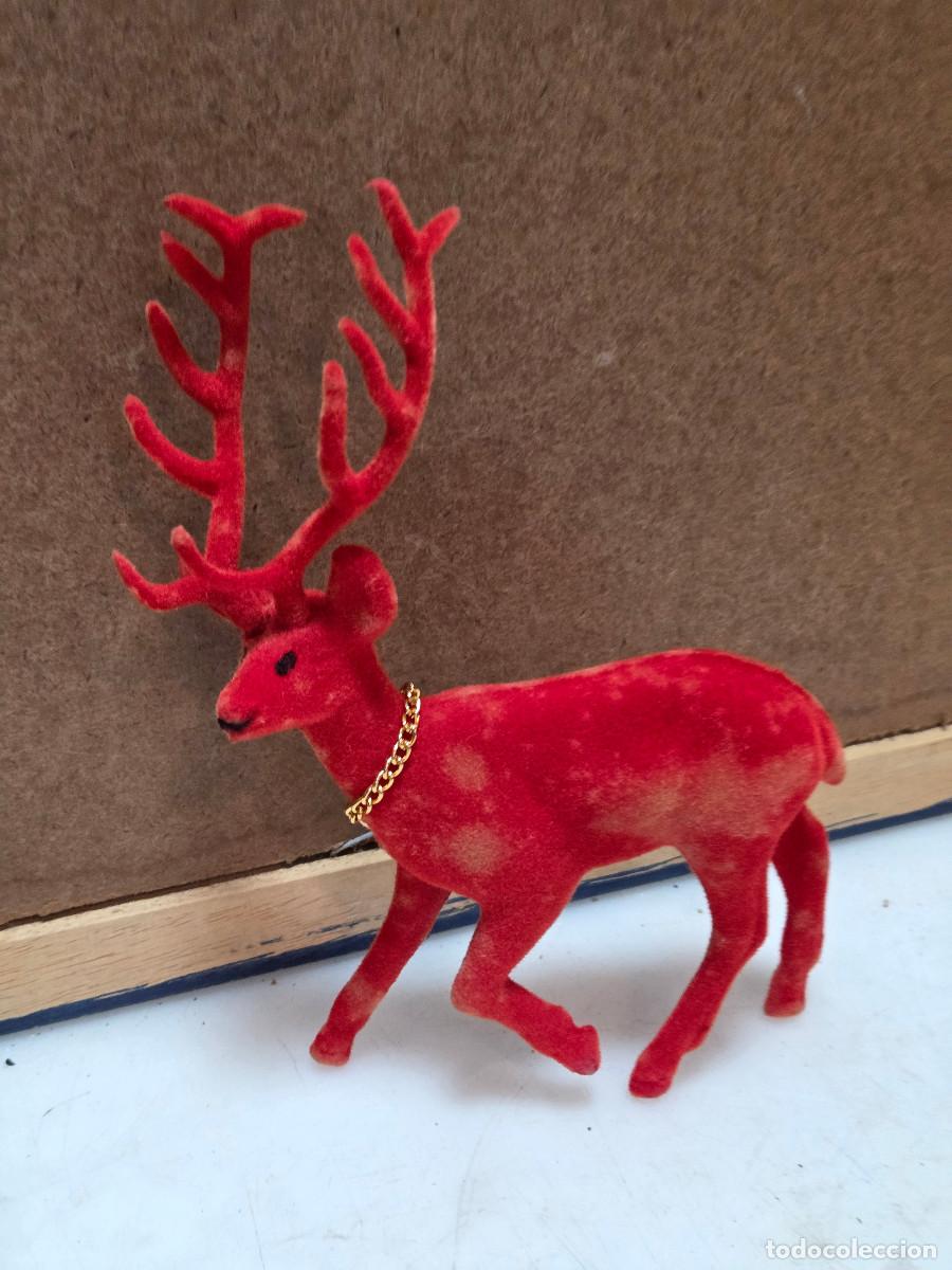 Vintage: figura de navidad reno - Foto 1