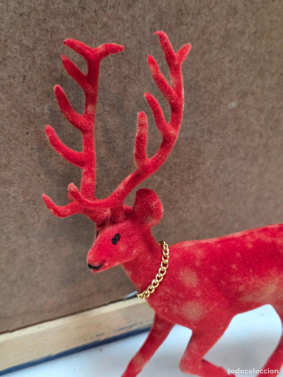 Vintage: figura de navidad reno - Foto 2