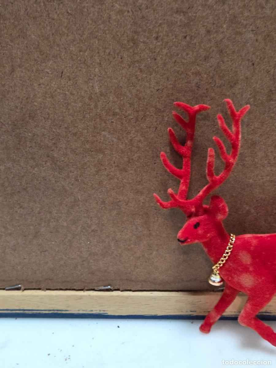 Vintage: figura de navidad reno - Foto 2