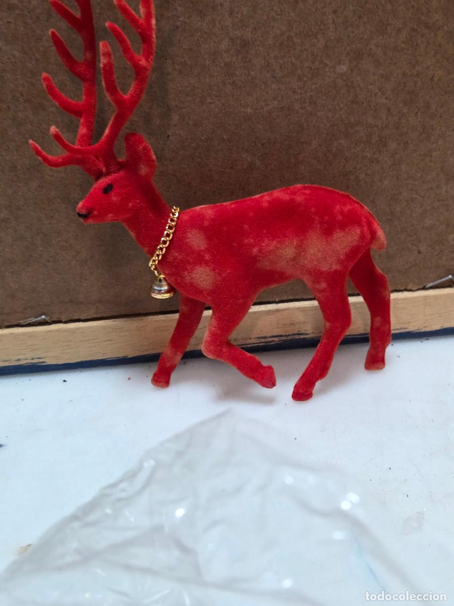 Vintage: figura de navidad reno - Foto 3