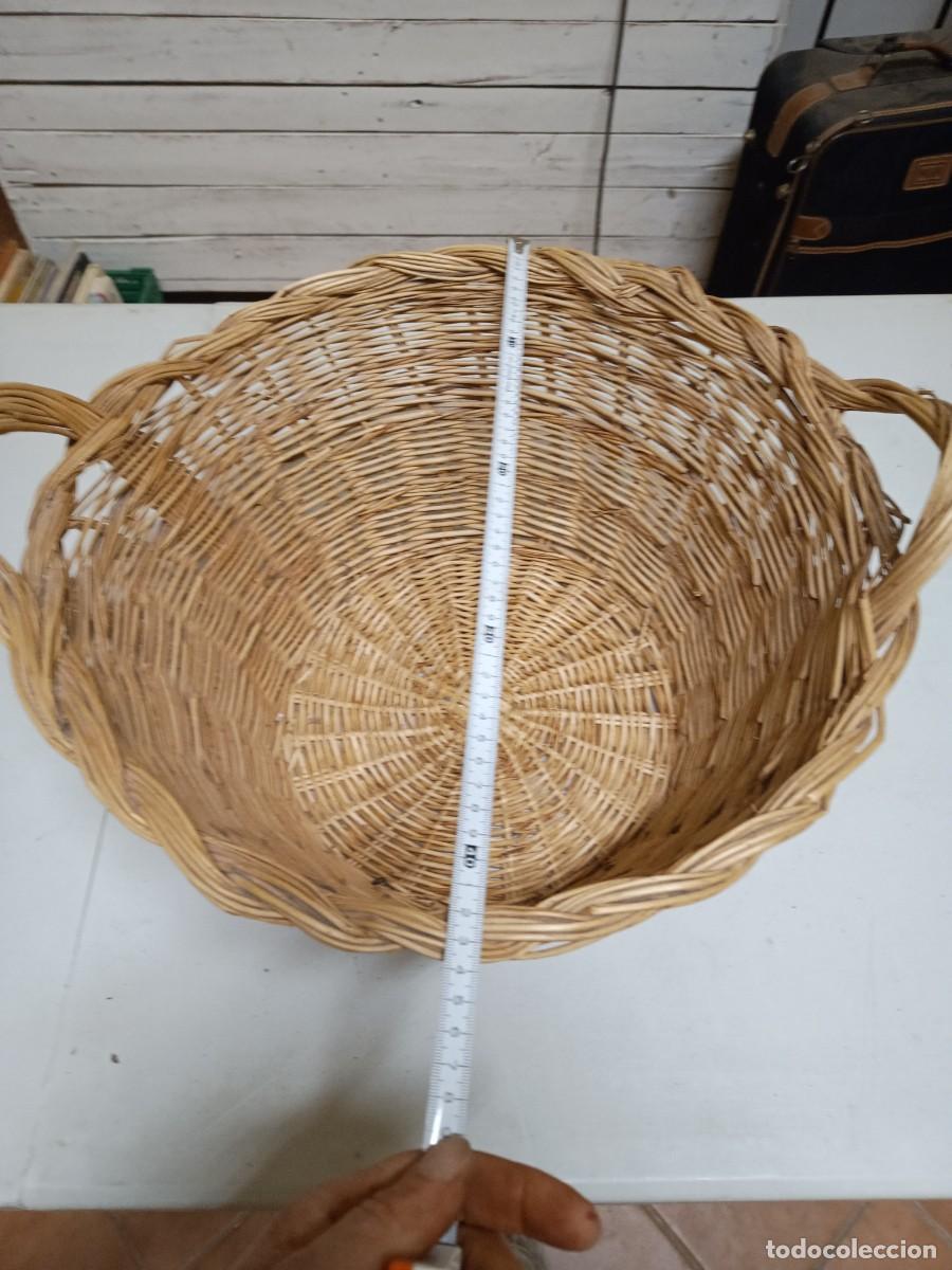 Vintage: Cesta de mimbre de asas - Foto 2