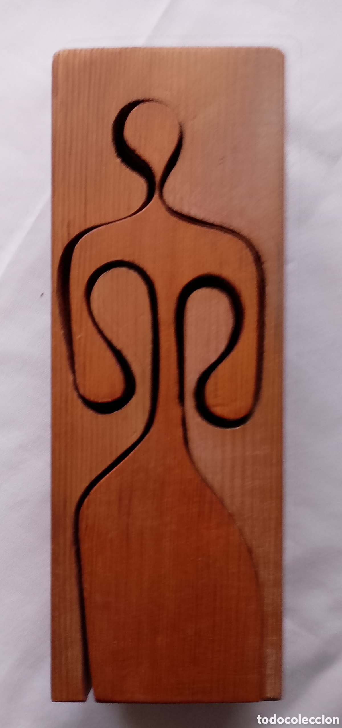 Vintage: ESCULTURA PUZZLE DE MADERA - Foto 1