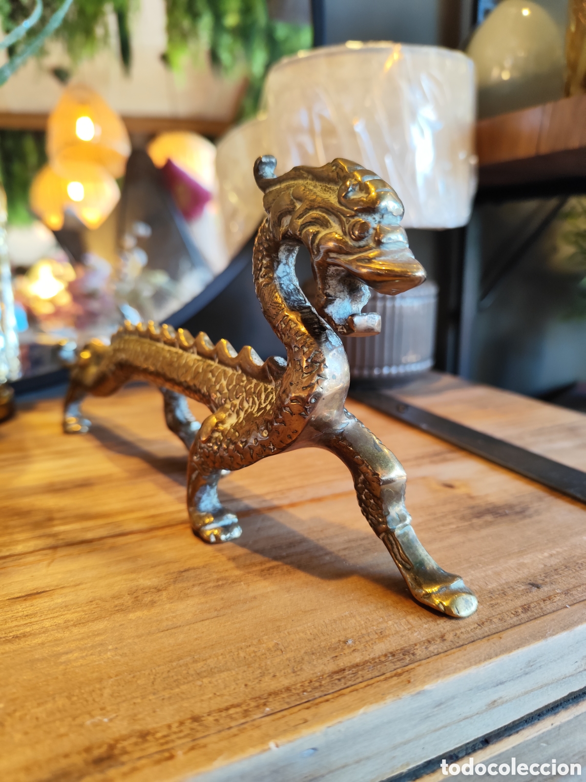 Vintage: Drag&oacute;n decorativo 30cm lat&oacute;n - Foto 5