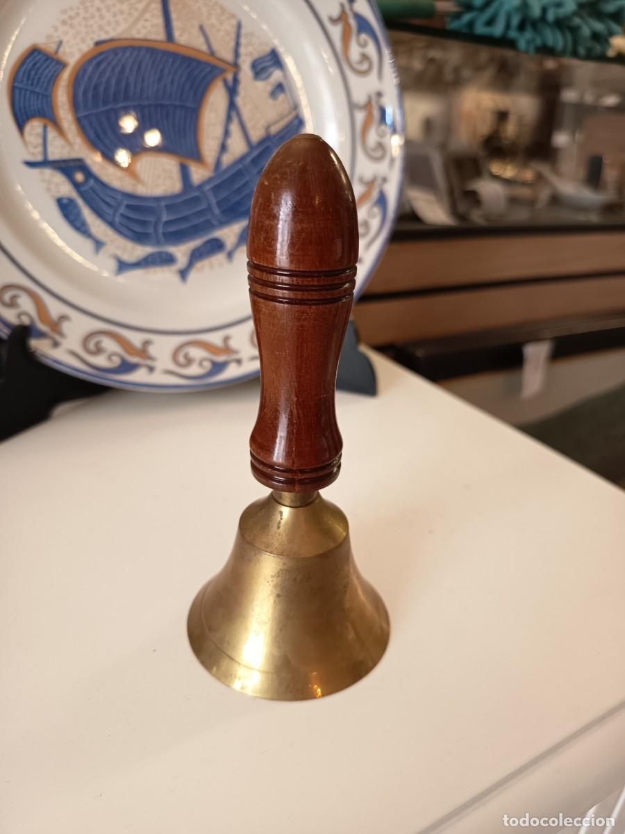 Vintage: Campana de mesa madera y metal - Foto 3