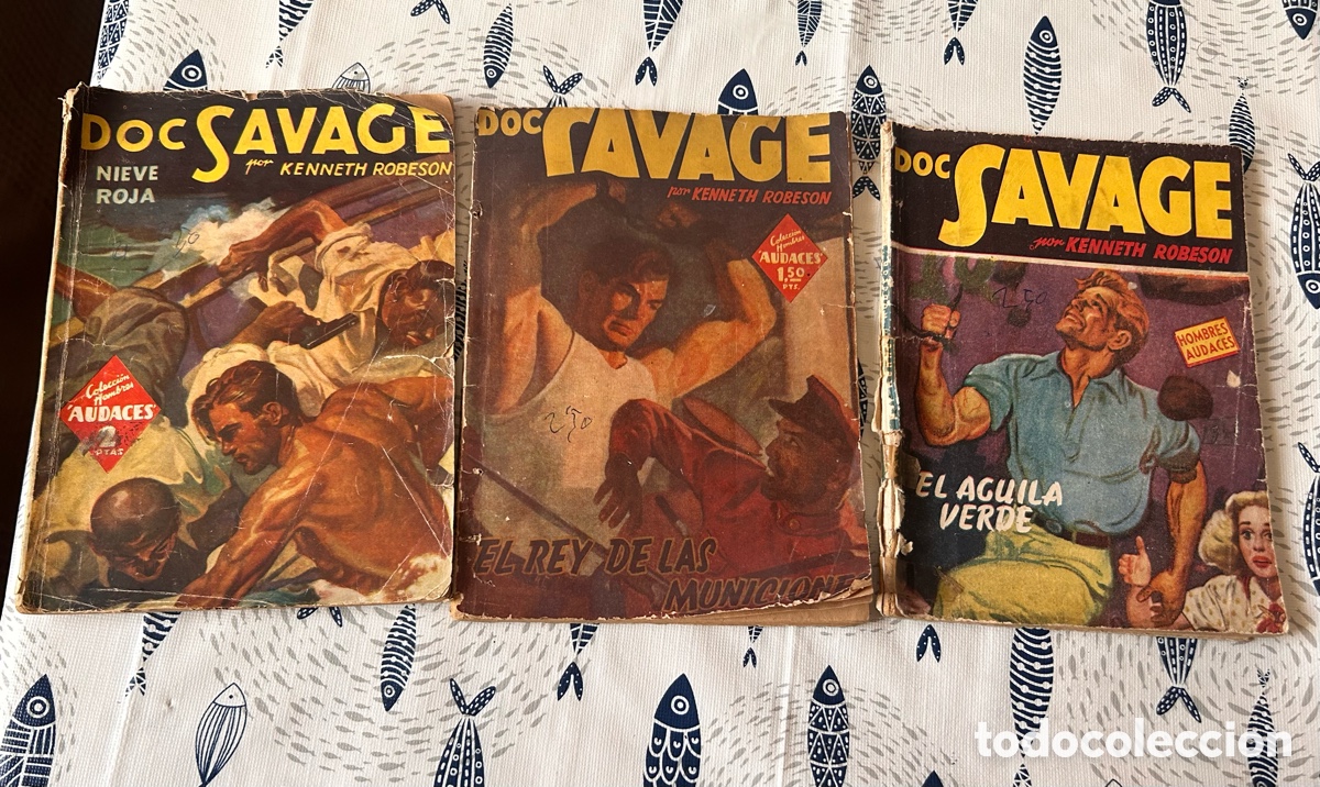 Vintage: 3 libros Doc Savage antiguos - Foto 1