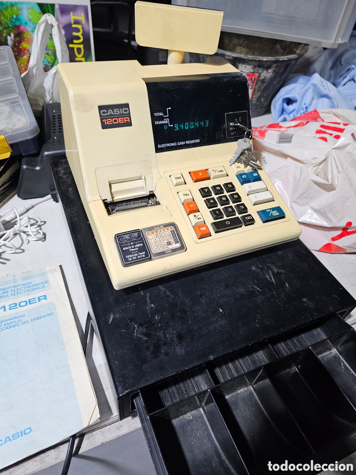 Vintage: caja registradora casio - Foto 4
