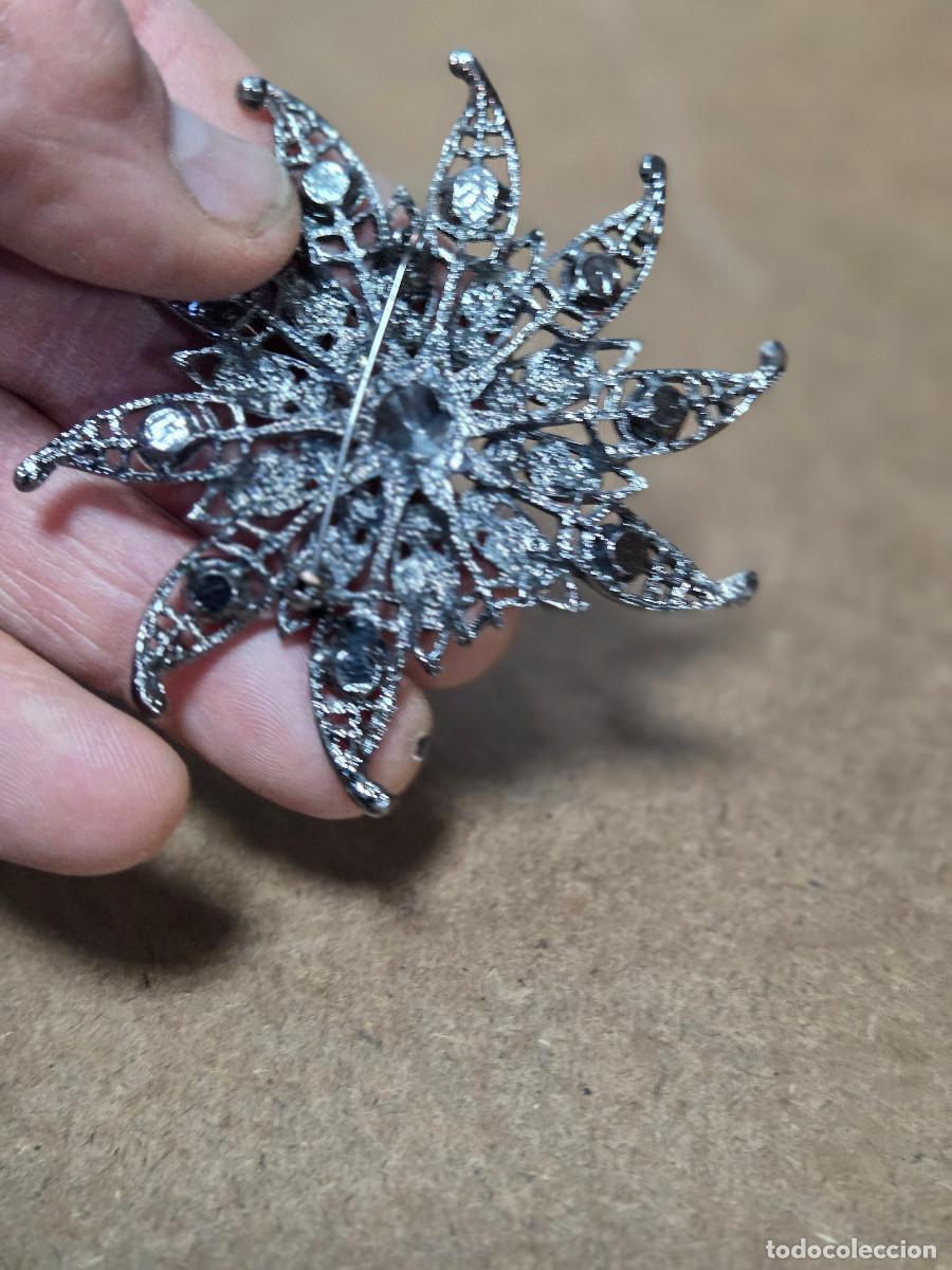 Vintage: broche de bisutris de cristales - Foto 2