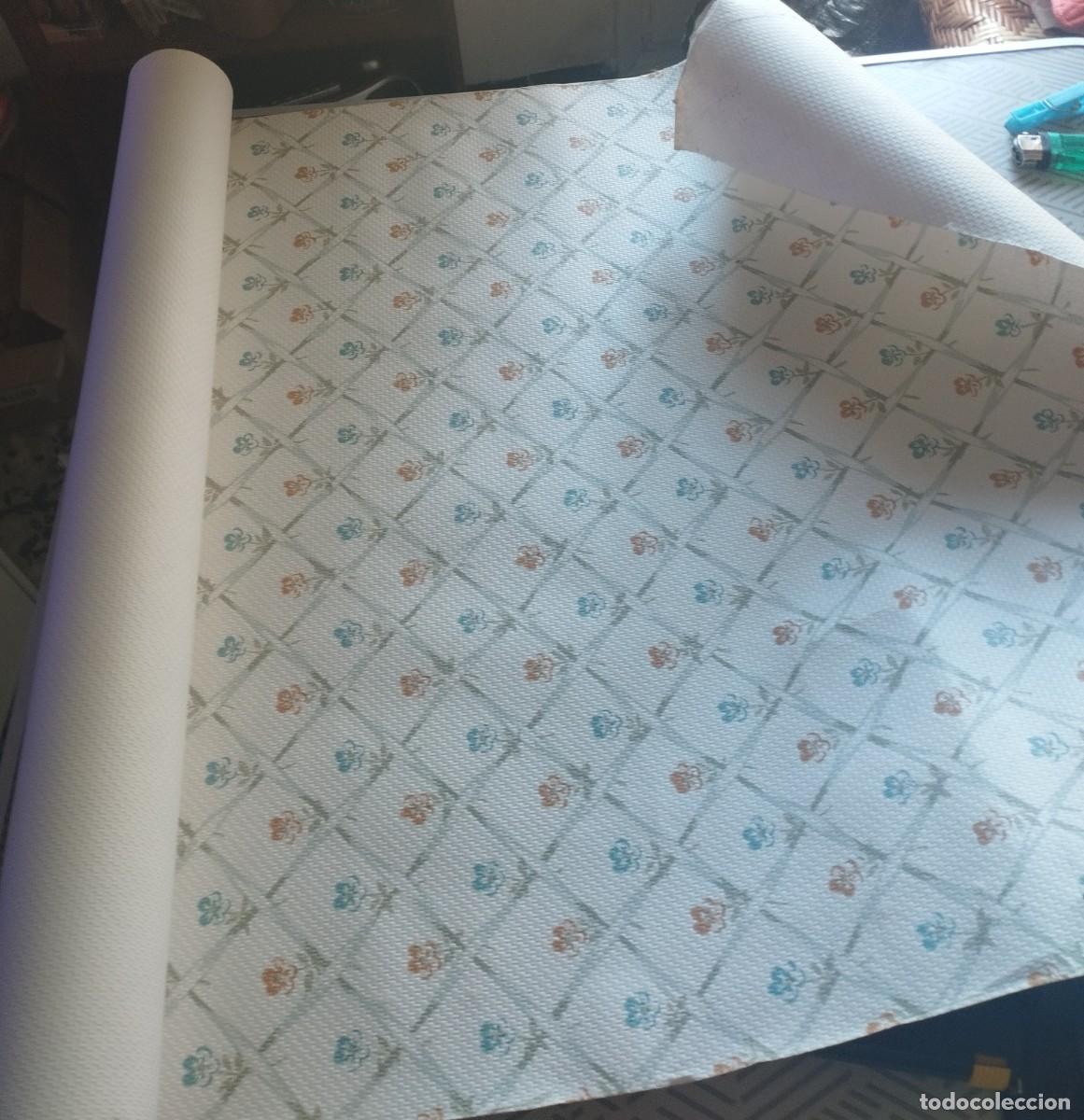 Vintage: Rollo de papel pintado de los a&ntilde;os 60