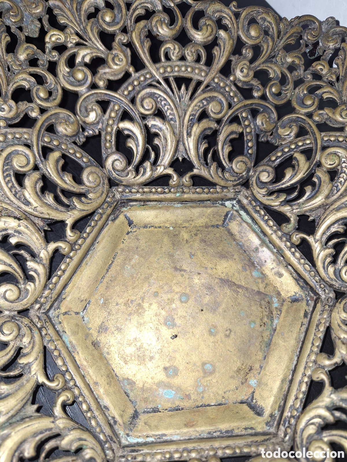 Vintage: Centro de mesa de metal - Foto 3