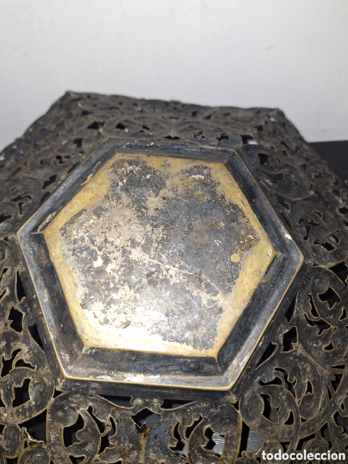 Vintage: Centro de mesa de metal - Foto 4