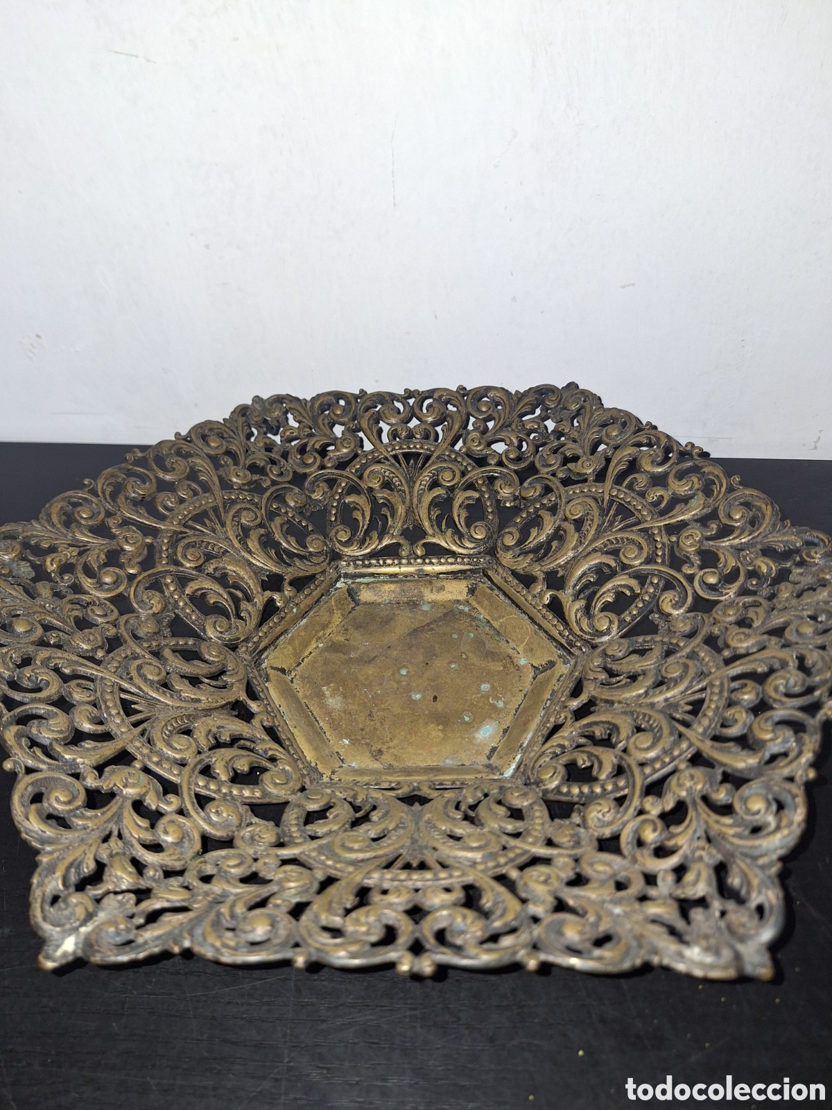 Vintage: Centro de mesa de metal - Foto 1