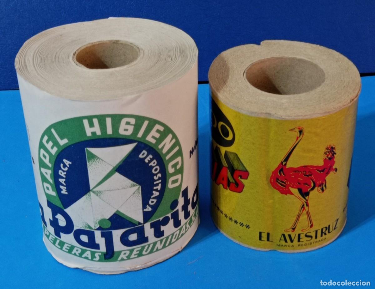 Vintage: PAPEL HIGI&Eacute;NICO SIN ABRIR - LA PAJARITA - LA AVESTRUZ -A&Ntilde;OS 50/60