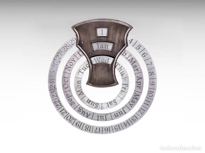 Vintage: Calend&aacute;rio perp&eacute;tuo de metal luxuoso (1473)