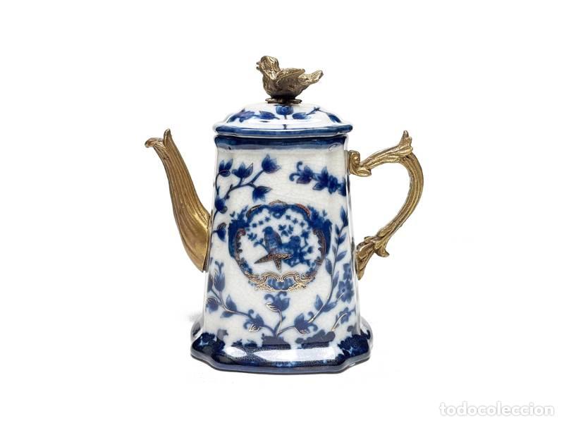 Vintage: Bule em porcelana e bronze (1411) - Foto 8