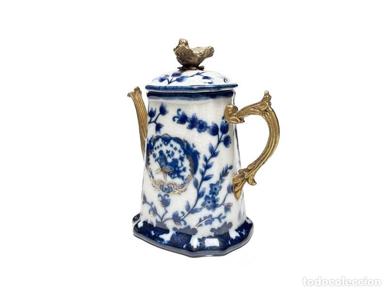 Vintage: Bule em porcelana e bronze (1411) - Foto 10