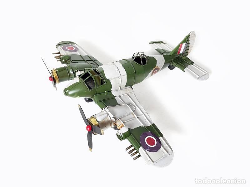 Vintage: Modelo de metal - Avi&atilde;o franc&ecirc;s; modelo cl&aacute;ssico de avi&atilde;o militar da 2&ordf; Guerra Mundial (modelo de es