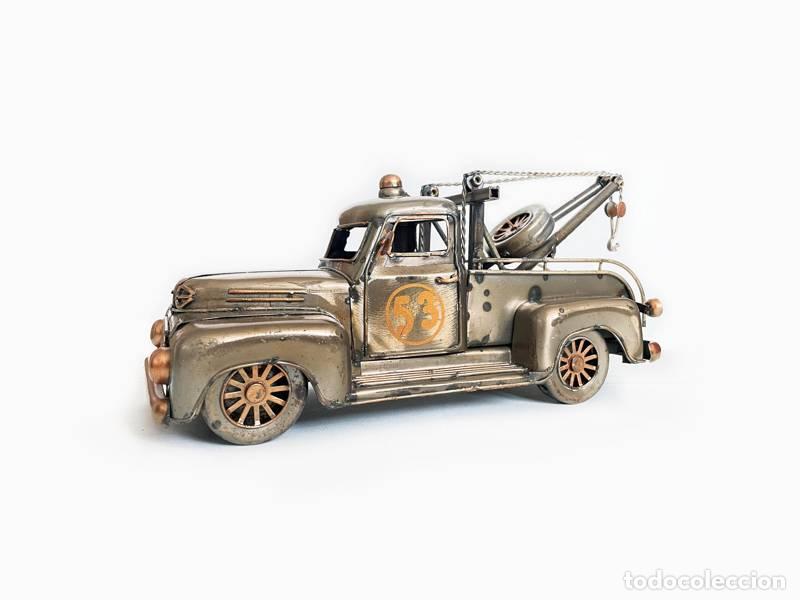 Vintage: Modelo de metal - Camioneta de reboque (modelo da escala) (1382)