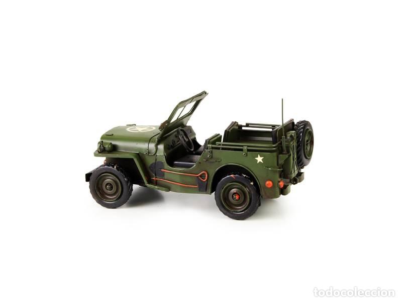 Vintage: Modelo de metal - Jipe ????militar vintage; Willys MB; do ex&eacute;rcito dos EUA (2099)